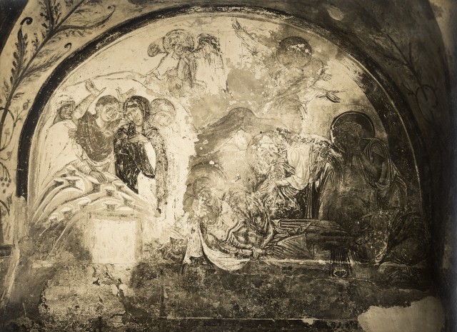 Istituto Centrale per il Catalogo e la Documentazione: Fototeca Nazionale — Anonimo veneto sec. XII - Deposizione di Cristo nel sepolcro — insieme